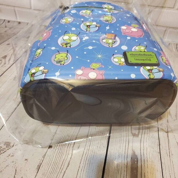 Loungefly Nickelodeon Invader Zim Snacks AOP Mini Backpack - Picture 5 of 5